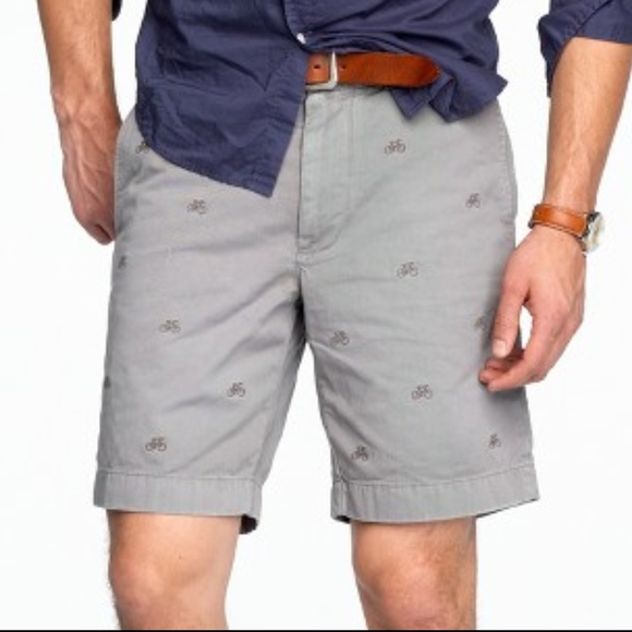 J. Crew Other - J. Crew Grey Men's Shorts Embroidered Bicycles